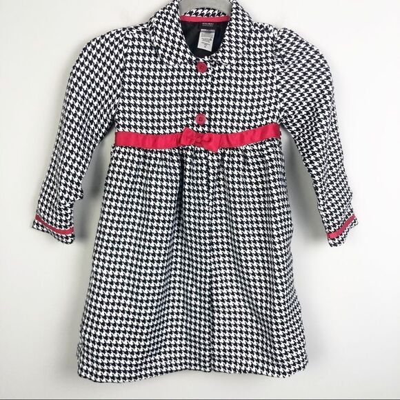 Holiday Editions Other - HOLIDAY EDITIONS | Girls Houndstooth Jacket Red Accents Black White 5T